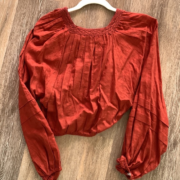free people blouse terracotta size XS - Picture 3 of 3